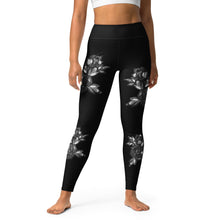 Load image into Gallery viewer, Monochrome Rose Leggings
